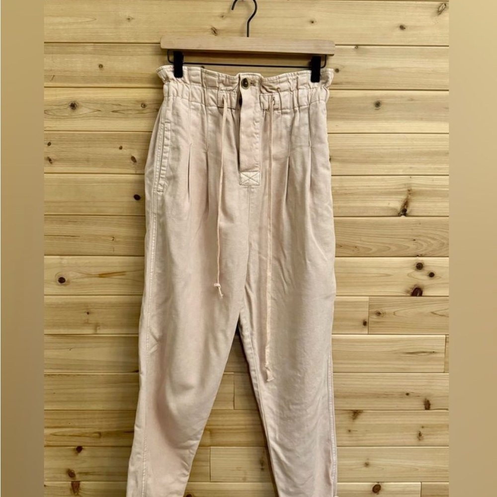 Free People Margate Pleated High Rise Waisted Pants Trousers Womens Size Small
